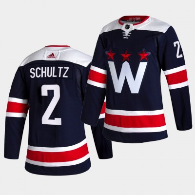 Adidas Washington Capitals #2 Justin Schultz Men's 202122 Alternate Authentic NHL Jersey Black